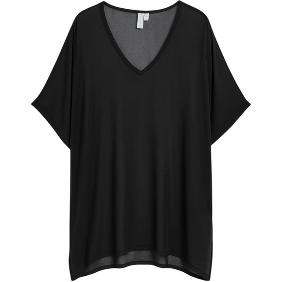 Bl-nk London Black Sheer Viscose Swim Cover Up Small - Picture 1 of 5